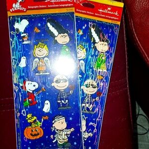 Halmark Peanuts Halographic Halloween Sticker BUNDLE (2pks)